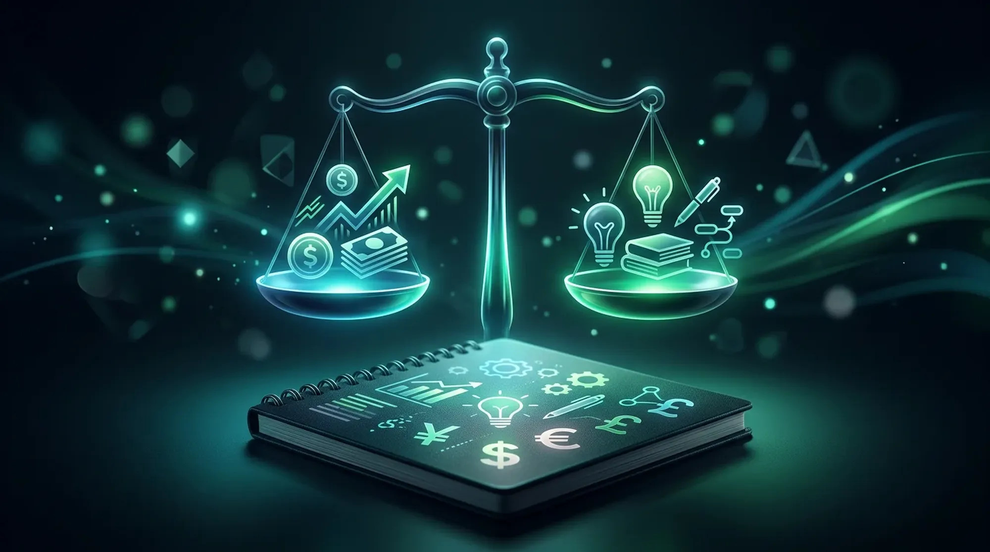 Symboliczna ilustracja planowania budżetu mobilności