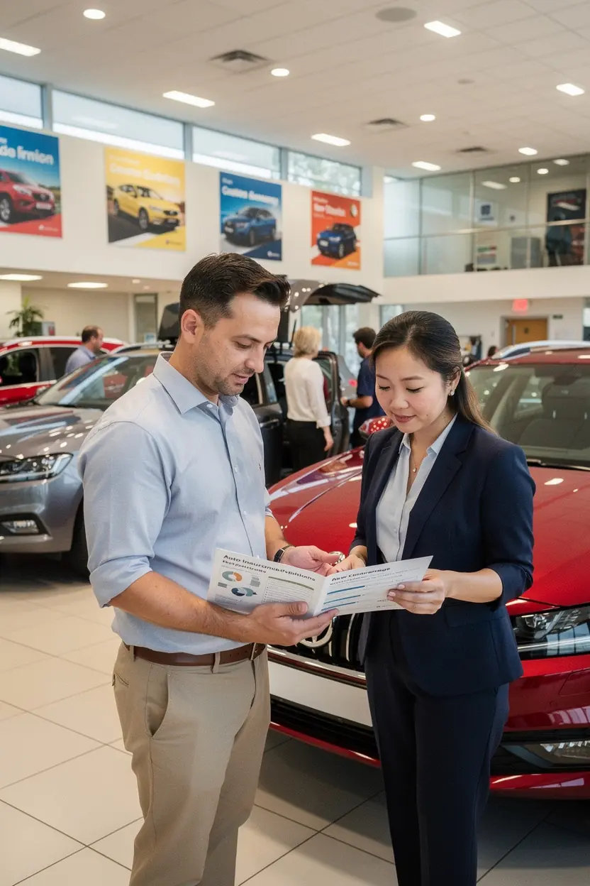 Иллюстрация местных офисов автострахования в США